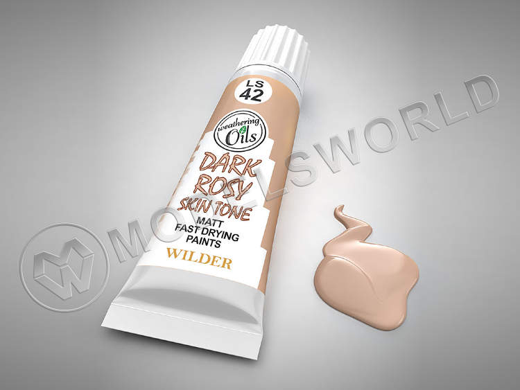 Масляная краска темный розовый телесный, 20 мл - фото 1