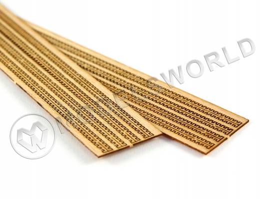 Рейки для решеток, бук, 150х0.6 мм, 8 шт