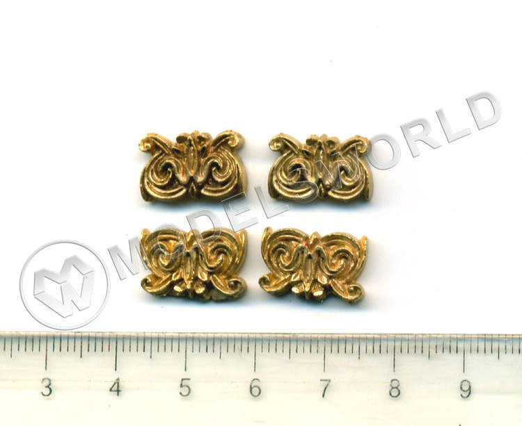 Декоративный элемент, 10 мм, металл 1 шт. Декоративный элемент, 10 мм, металл 1 шт. - фото 1