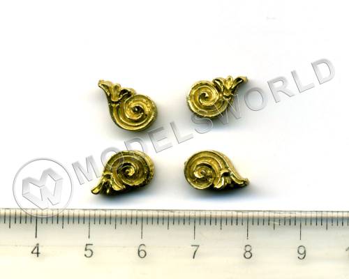 Декоративный элемент, 12 мм, металл 1 шт.