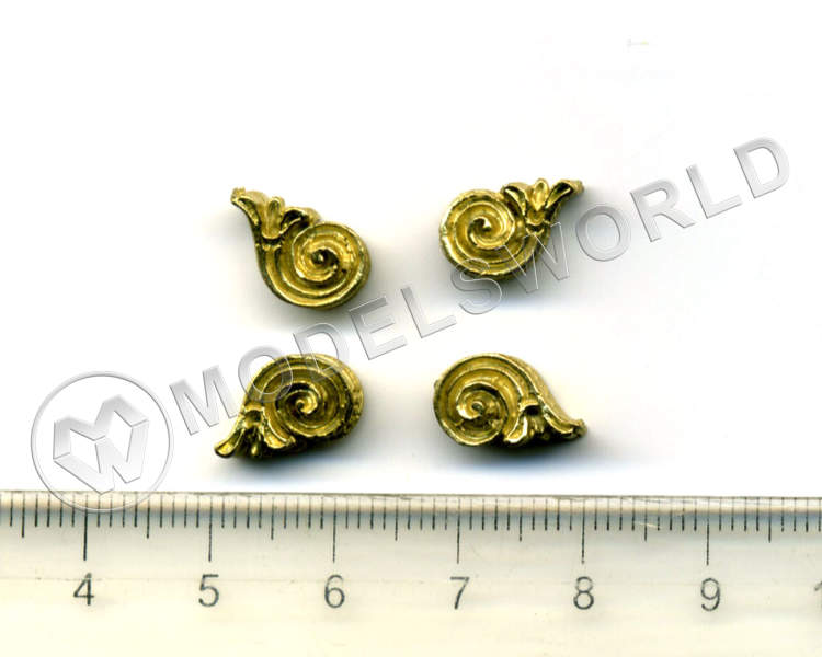 Декоративный элемент, 12 мм, металл 1 шт. - фото 1