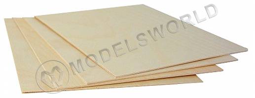 Фанера авиационная  3-х слойная 1.0x150x300 мм