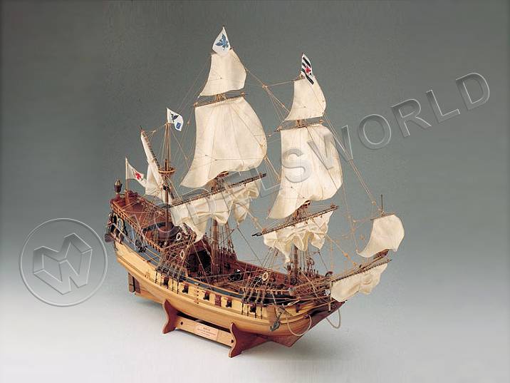 Набор для постройки модели корабля BERLIN бранденбургский фрегат XVII в. Масштаб 1:40 - фото 1