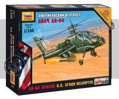 Американский вертолет "Апач" АН-64. Масштаб 1:144