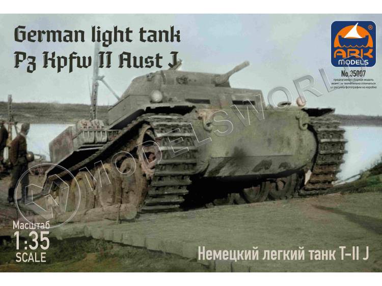 Склеиваемая пластиковая модель Немецкий лёгкий танк Pz.Kpfw.II Ausf.J. Масштаб 1:35 Склеиваемая пластиковая модель Немецкий лёгкий танк Pz.Kpfw.II Ausf.J. Масштаб 1:35 - фото 1