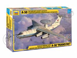 Склеиваемая пластиковая модель Российский самолет дальнего радиолокационного обнаружения А-50. Масштаб 1:144