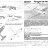 Пластиковая модель Fairey Firefly FR.I - палубный истребитель- разведчик Масштаб 1:72