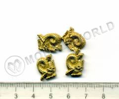 Декоративный элемент, 13 мм, металл 1 шт.