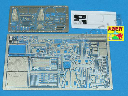 Фототравление для German 3 ton Half-track Sd.Kfz.11 - vol.1. Масштаб 1:35