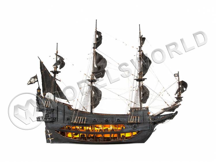 Набор для постройки модели корабля FLYING DUTCHMAN (ЛЕТУЧИЙ ГОЛЛАНДЕЦ) с подсветкой и основанием. Масштаб 1:50 Набор для постройки модели корабля FLYING DUTCHMAN (ЛЕТУЧИЙ ГОЛЛАНДЕЦ) с подсветкой и основанием. Масштаб 1:50 - фото 1