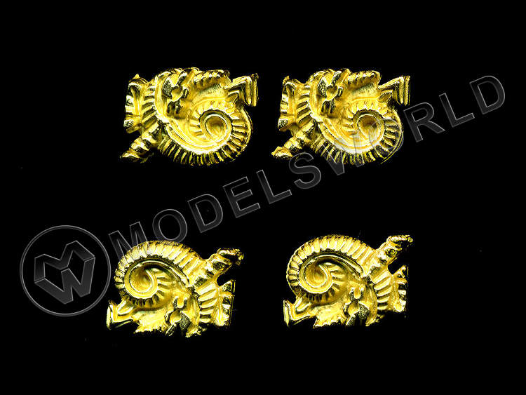 Декоративный элемент, вензель, 13 мм, металл 1 шт. - фото 1