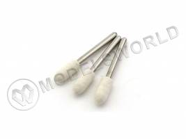 Диск полировочный, войлок, пуля, 6х16 мм, 3 шт