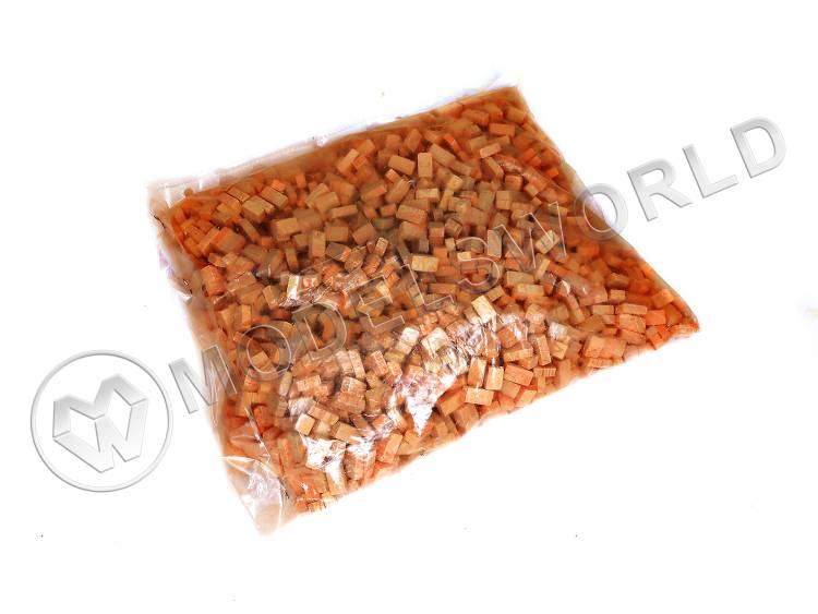 Набор крупных камней для кладки, красный кирпич, 2000 шт - фото 1