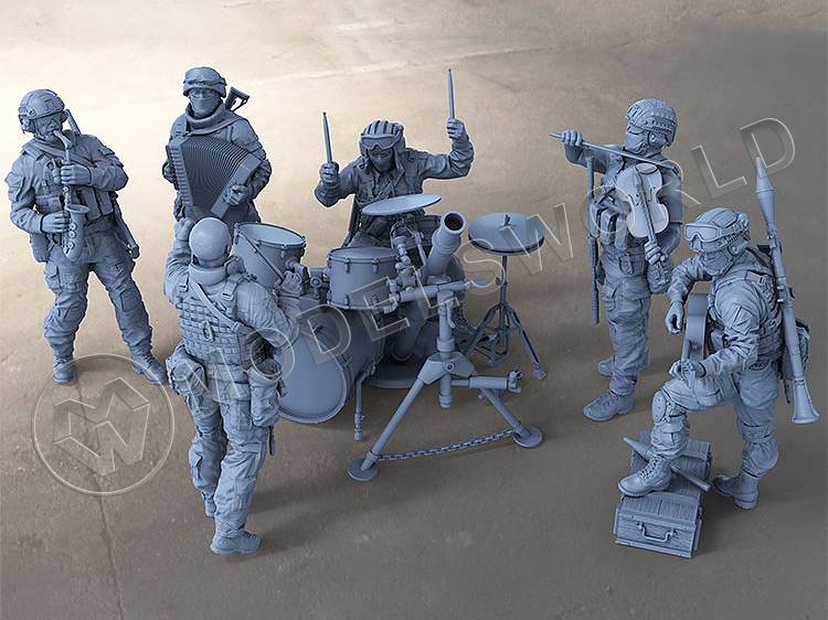 Набор фигурок "Музыканты". Масштаб 1:35 - фото 1