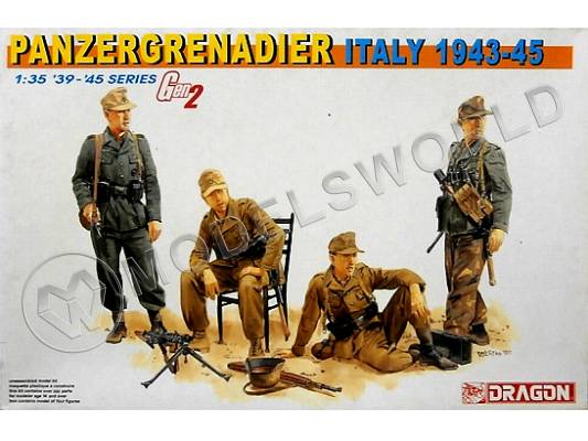 Фигуры Панцергренадер, Италия 1943-45 гг. Масштаб 1:35