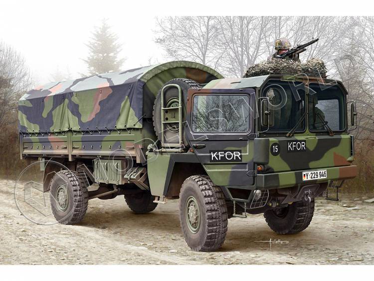 Склеиваемая пластиковая модель Немецкий грузовик LKW 5t mil gl. Масштаб 1:35 - фото 1