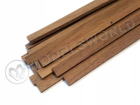 Рейка 3.0х4.0x500 мм, орех, 1 шт