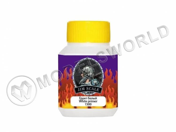 Грунт белый 1500 White primer Jim Scale, 50 мл Грунт белый 1500 White primer Jim Scale, 50 мл - фото 1
