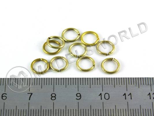 Кольцо, латунь. Внутрений диаметр 6 мм, 1 шт