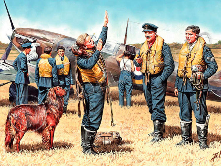 Фигуры пилотов RAF WWII. Масштаб 1:32 Фигуры пилотов RAF WWII. Масштаб 1:32 - фото 1