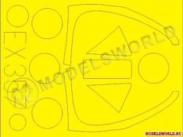 Окрасочная маска для Spiteful F.MK.14, Hobby Boss. Масштаб 1:48