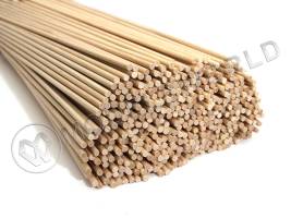 Комплект круглая заготовка, береза. Диаметр 4 мм, длина 50 см, 10 шт