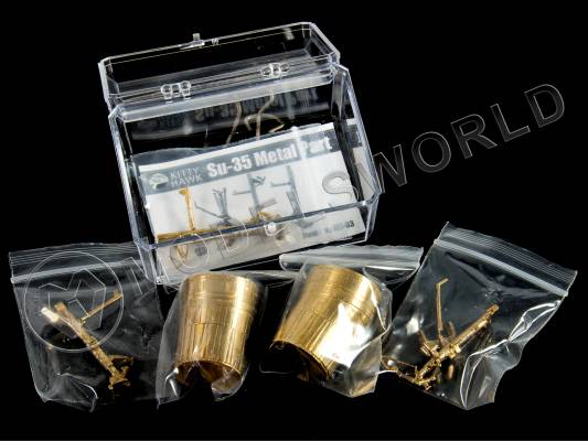 Набор дополнений из металла для модели самолета Су-35. Масштаб 1:48