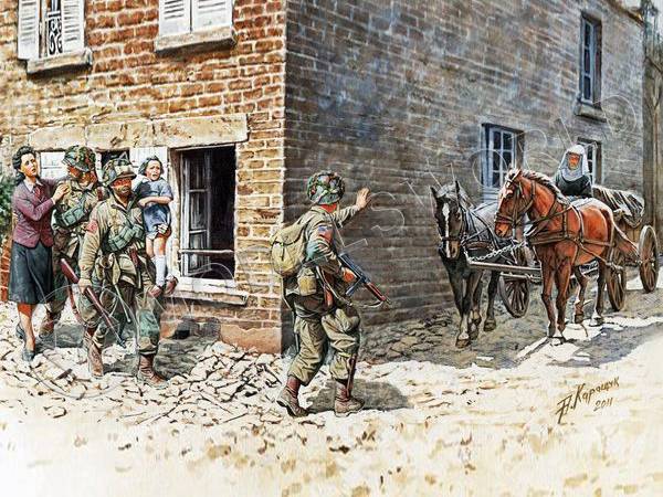 Фигуры Франция, 1944 год. Масштаб 1:35 - фото 1