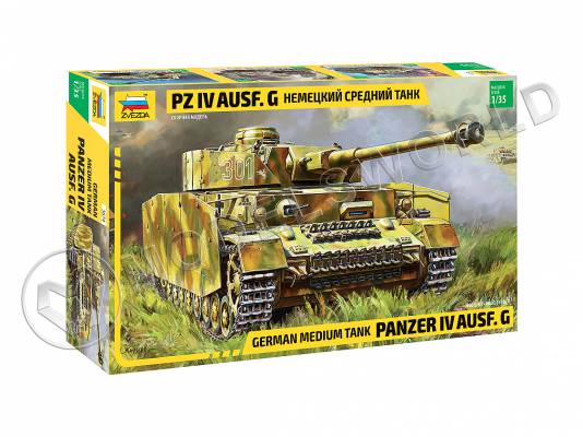 Склеиваемая пластиковая модель Немецкий средний танк Pz IV Ausf. G. Масштаб 1:35