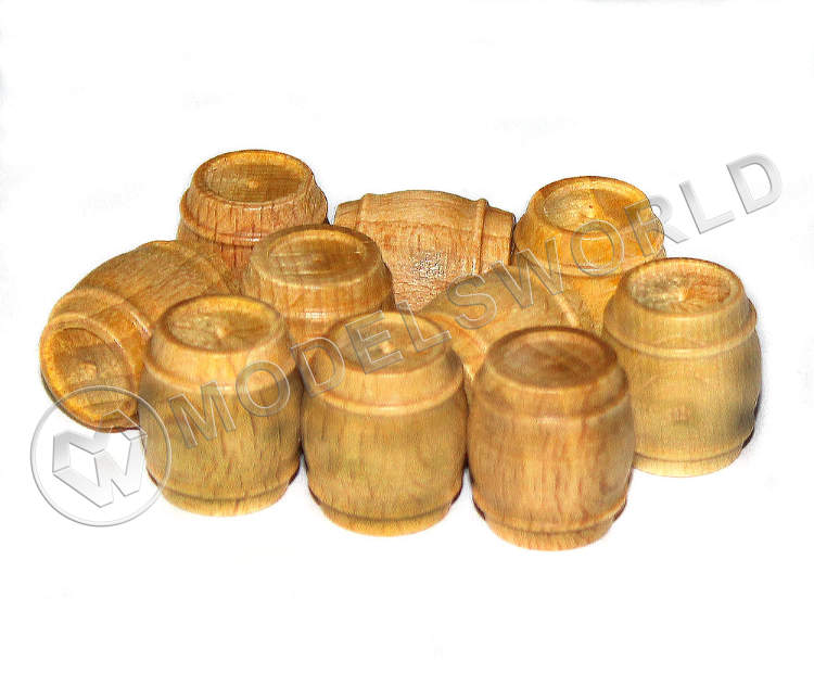 Бочка, самшит, 17х15мм, 1 шт - фото 1