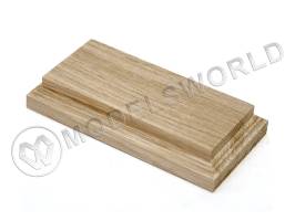 Подставка заготовка под миниатюры 120x60x20 мм, дуб