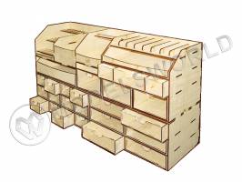 Набор для сборки. Рабочее место из 3 модулей.