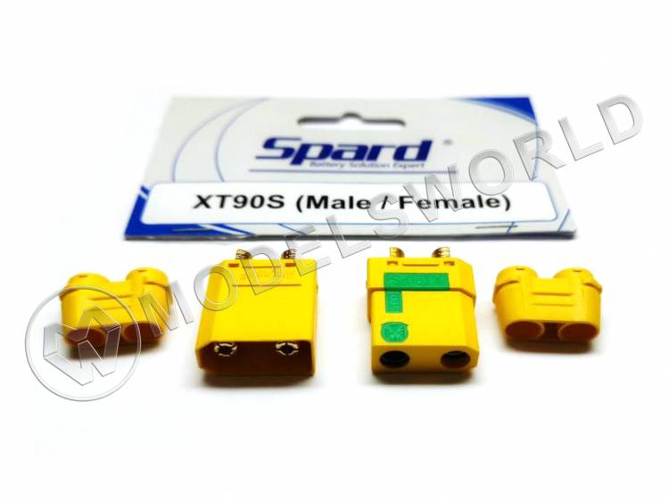 Разъем XT90 комплект папа+мама - фото 1