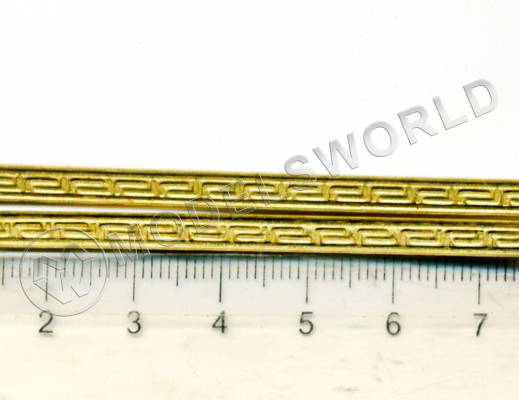 Декоративная полоска, латунь, 250 мм. 1 шт.