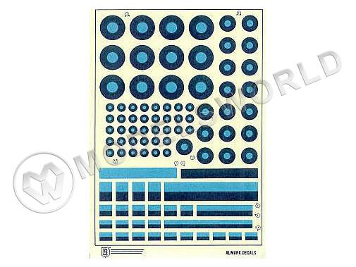 Декаль S.E.A.C опозновательные знаки Британии. Масштаб 1:48 - фото 1