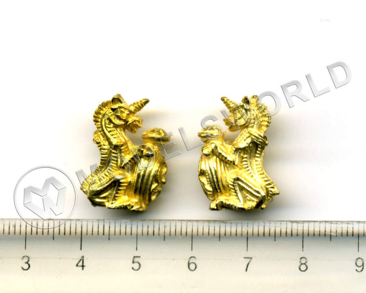 Декоративный элемент, единорог, 20 мм, металл 1 шт - фото 1