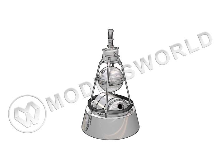 Склеиваемая пластиковая модель Советский ИСЗ Спутник-2. Масштаб 1:35 - фото 1