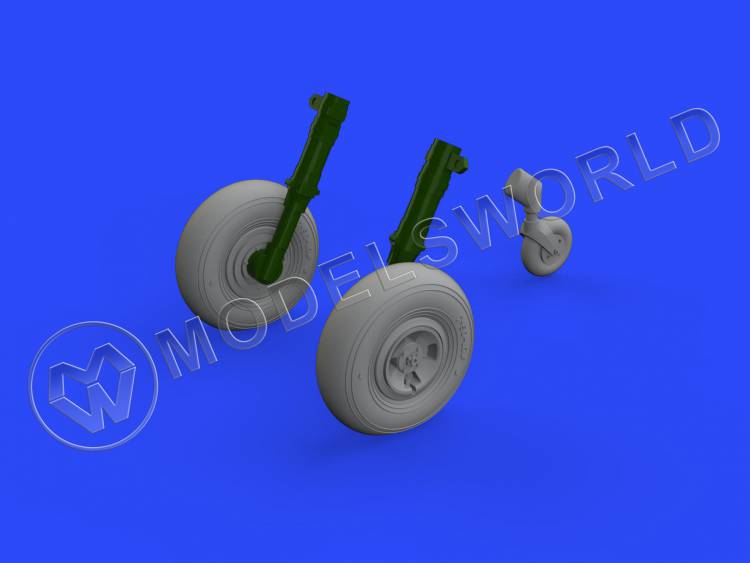 Дополнение для Spitfire Mk. XIV колёса, четырёхспицевые, Airfix. Масштаб 1:48 - фото 1