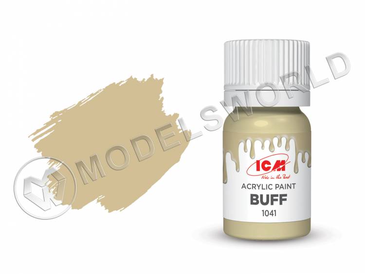 Акриловая краска ICM, цвет Буйволовая кожа (Buff), 12 мл Акриловая краска ICM, цвет Буйволовая кожа (Buff), 12 мл - фото 1