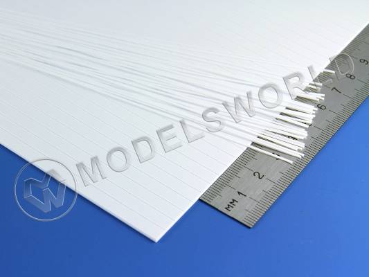 Кровля, шаг 4.8 мм, толщина 1 мм, лист 15х30 см