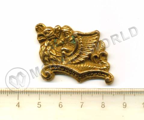 Декоративный элемент, дракон, 40 мм, металл 1 шт.