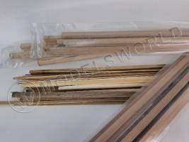 Набор №7. Рейки нестандартных размеров (обрезки ценных пород дерева)