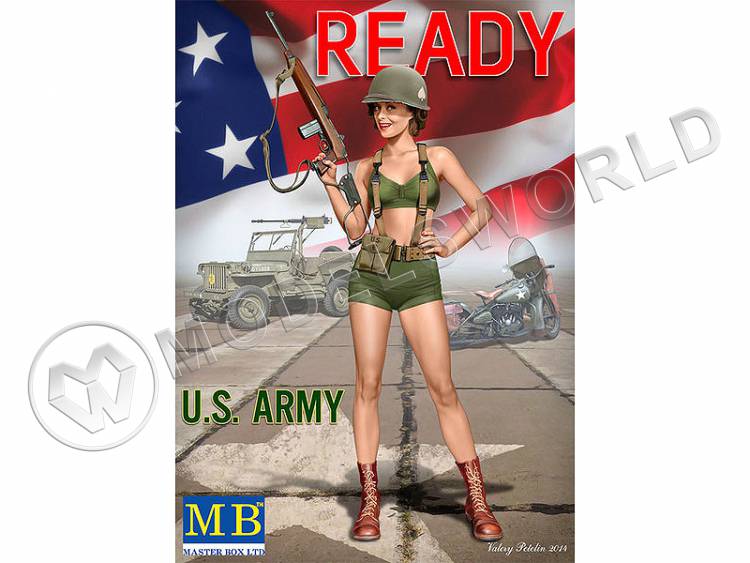 Фигуры в стиле Пин-ап, набор №3, Элис. Масштаб 1:24 - фото 1