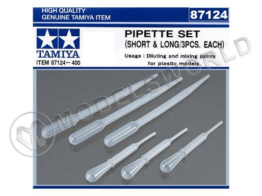 Набор пипеток Tamiya, длиные и короткие по 3 шт