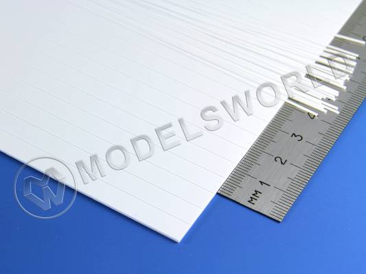 Кровля, шаг 6.3 мм, толщина 1 мм, лист 15х30 см