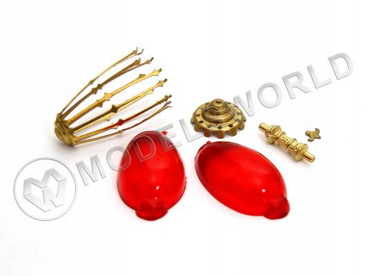 Кормовой фонарь, латунь и пластик, 40 мм, 1 шт