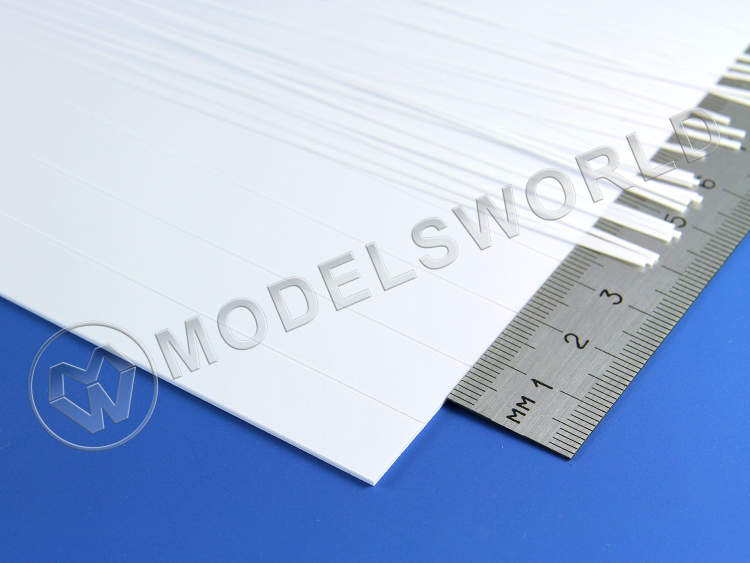 Кровля, шаг 12.7 мм, толщина 1 мм, лист 15х30 см - фото 1