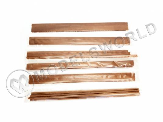 Набор №4. Рейки нестандартных размеров (обрезки), красное дерево