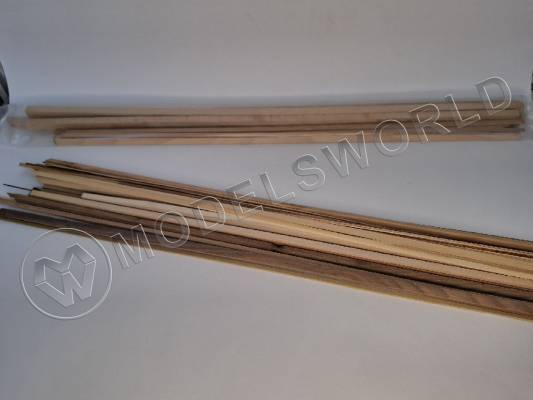 Набор №5. Рейки нестандартных размеров (обрезки ценных пород дерева)