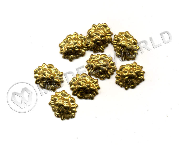 Декоративный элемент, 13 мм, металл 1 шт. - фото 1